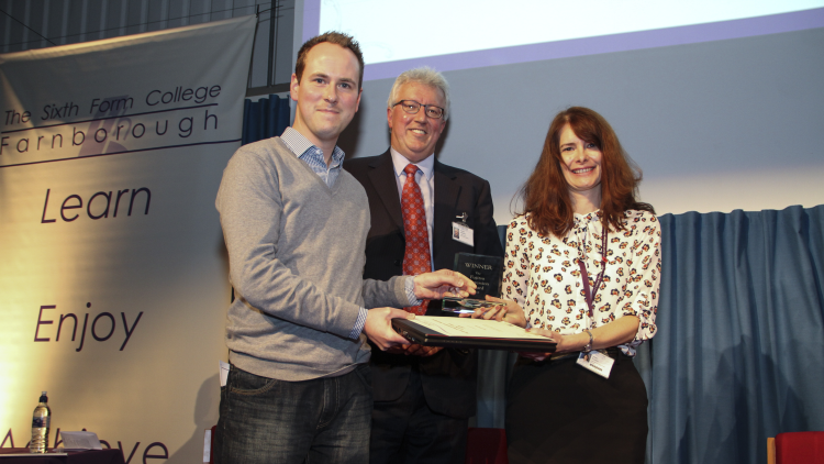 <p>&nbsp;The presentation of The Fujitsu Progression Award</p>