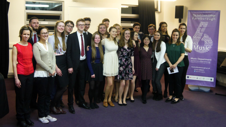 <p>Our Music Scholars' with RAM postgraduates&nbsp;</p>