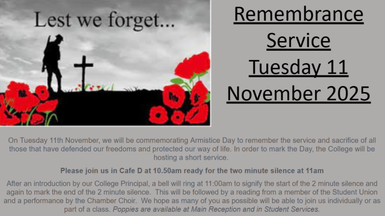 <p>Remembrance Service</p>