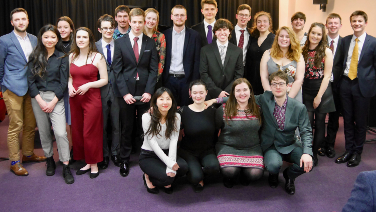 <p>Our Music Scholars with postgraduate students from The Royal Academy of Music&nbsp;</p>