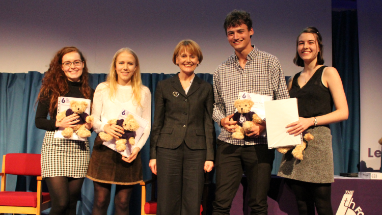 <p>Holly Freke, Marie Graham, Jack Smith and Katherine Jones received the award for Outstanding Personal Achievement&nbsp;</p>