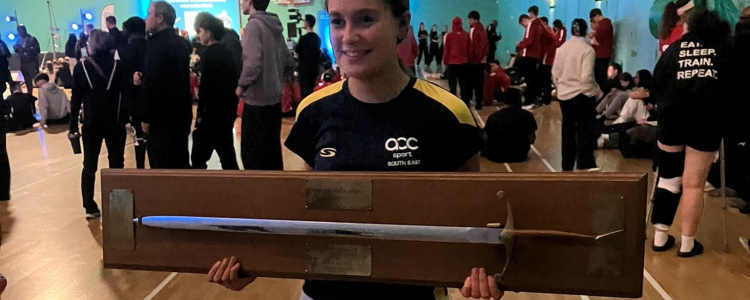 Freya with the Wilkinson Sword